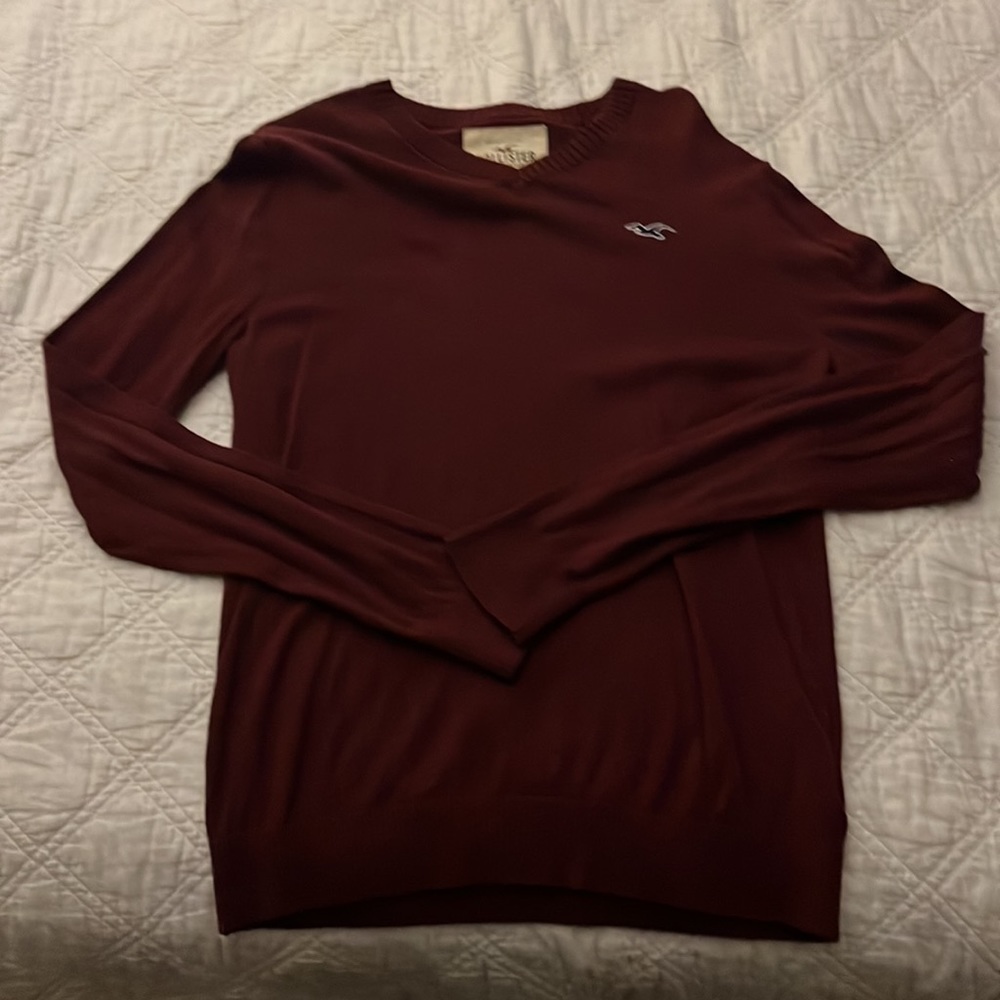 Maroon Hollister Sweater